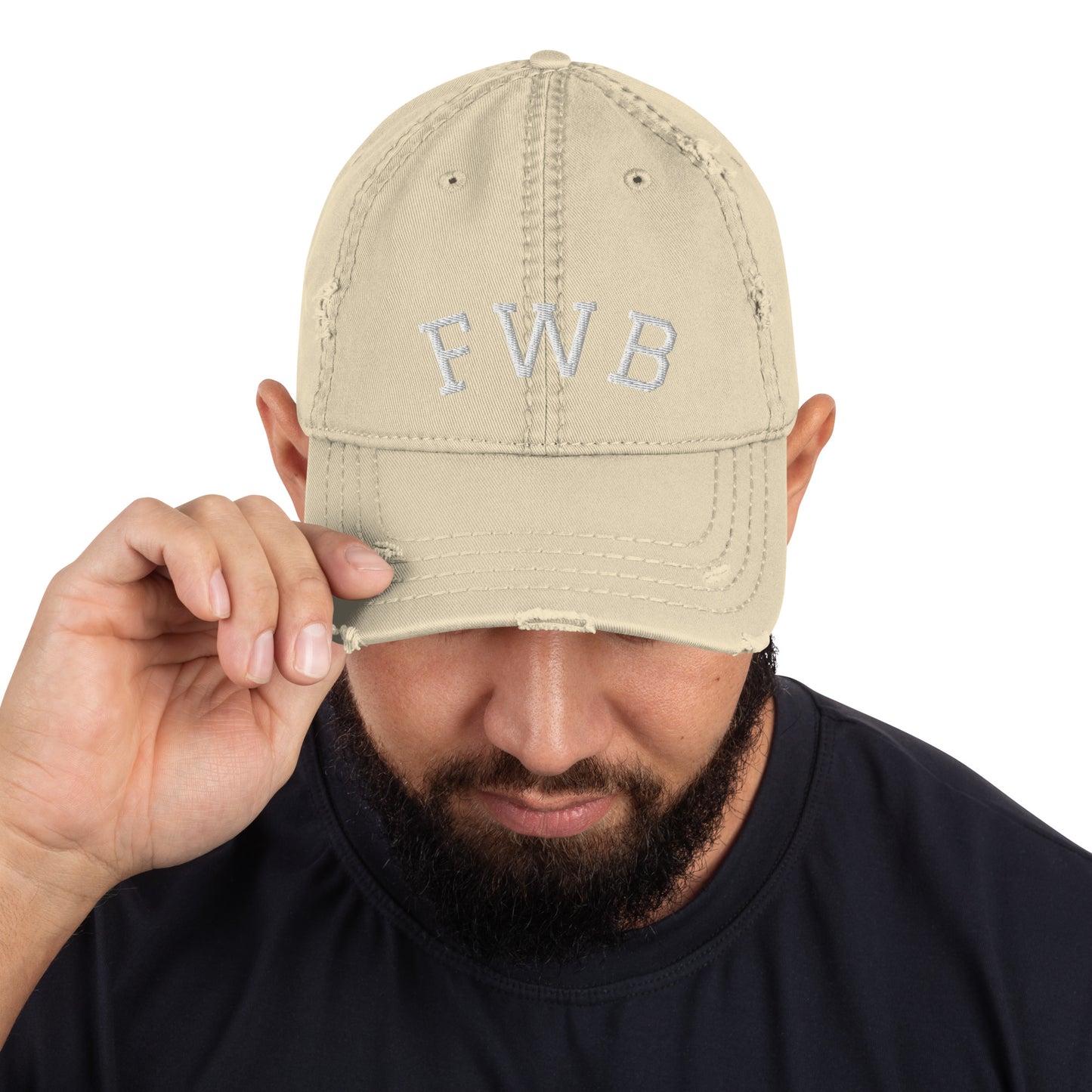 Distressed FWB Dad Hat